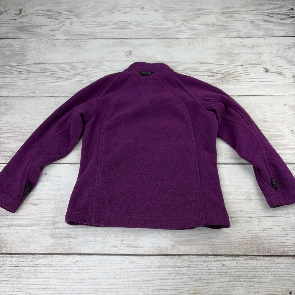 REI Girl's XXS 4/5 Jacket Fleece Full Zip Purple Lightweight Winter Outerwear